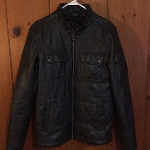 Guess leather jacket.